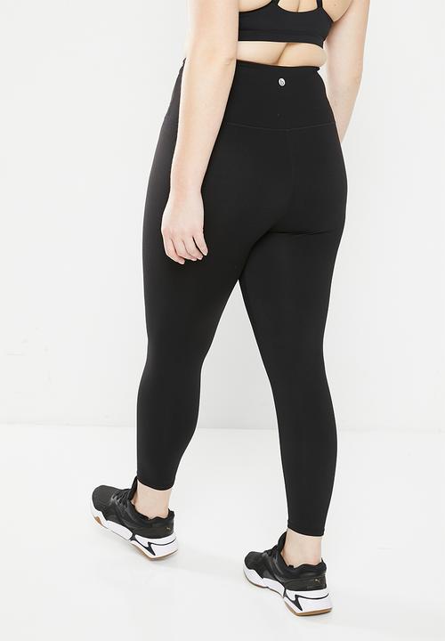 Cotton On - Plus active high waist core 7/8 tight - core black