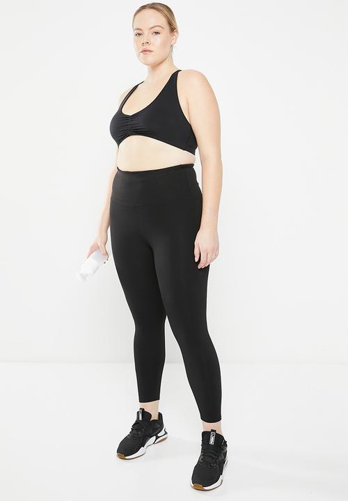 Cotton On - Plus active high waist core 7/8 tight - core black