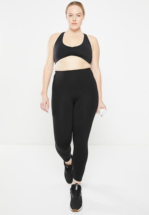 Cotton On - Plus ultra luxe strappy back crop - black