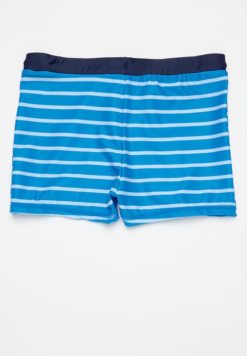 MINOTI - Stripe swim trunk - blue