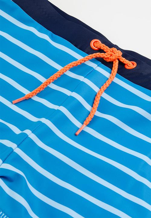 MINOTI - Stripe swim trunk - blue