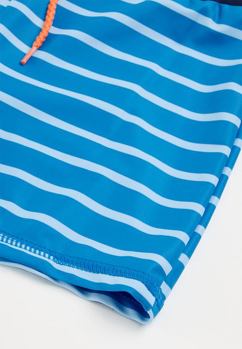 MINOTI - Stripe swim trunk - blue