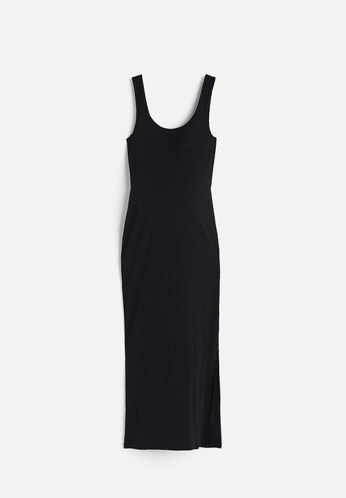 H&M - Mama ribbed sleeveless dress - black