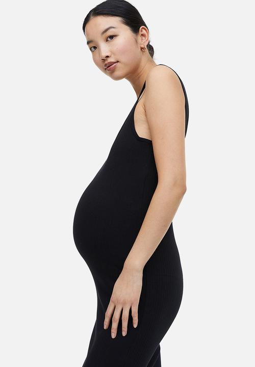 H&M - Mama ribbed sleeveless dress - black