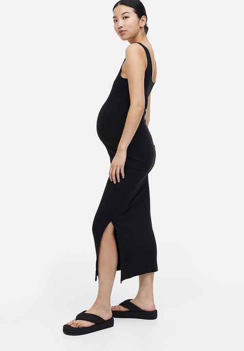H&M - Mama ribbed sleeveless dress - black