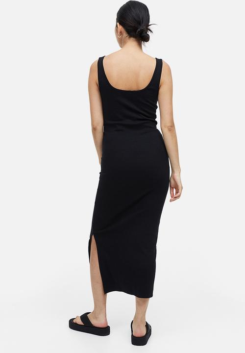 H&M - Mama ribbed sleeveless dress - black