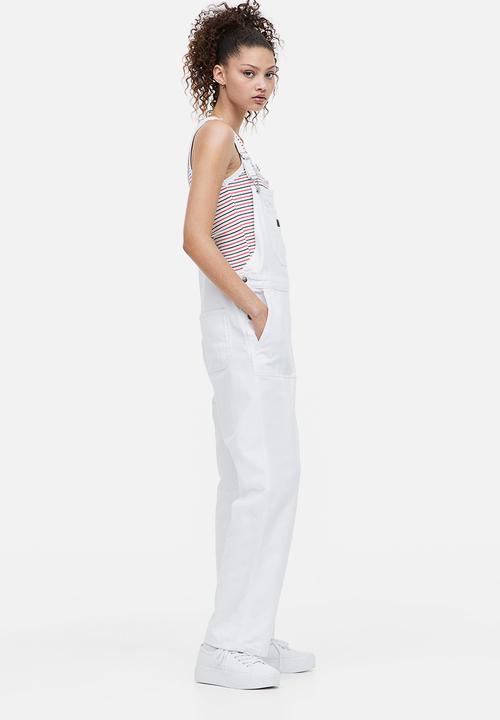 H&M - Denim dungarees - white