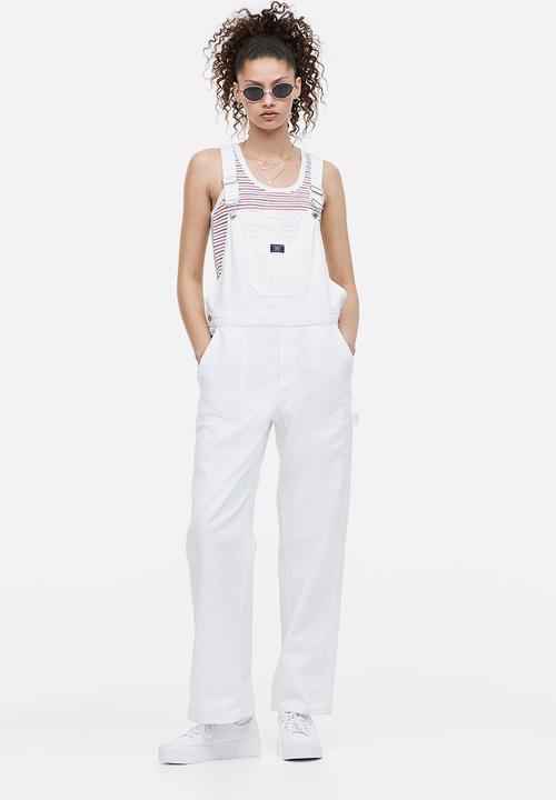 H&M - Denim dungarees - white