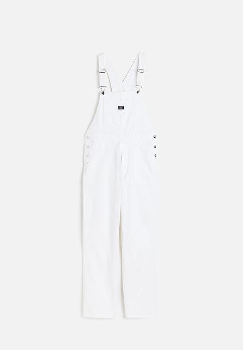 H&M - Denim dungarees - white