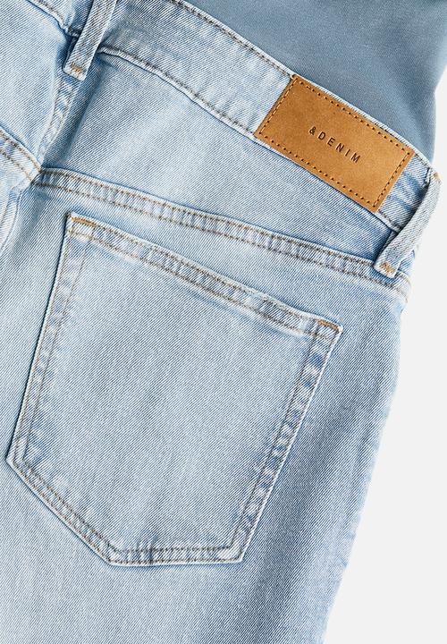 H&M - Mama straight ankle jeans - light denim blue