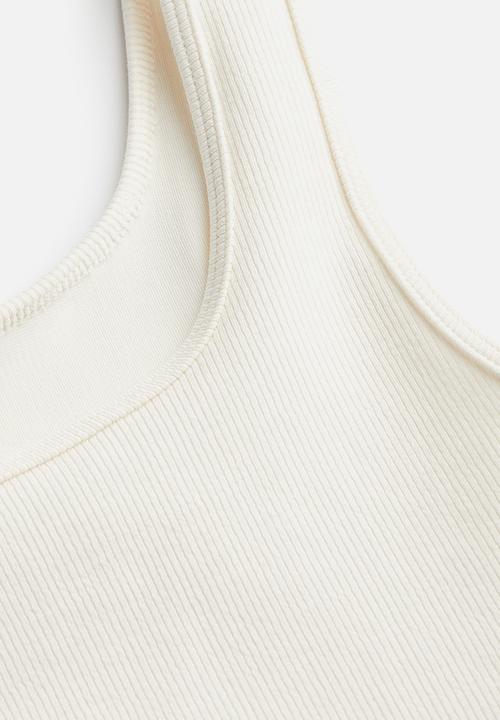 H&M - Cropped vest top - white