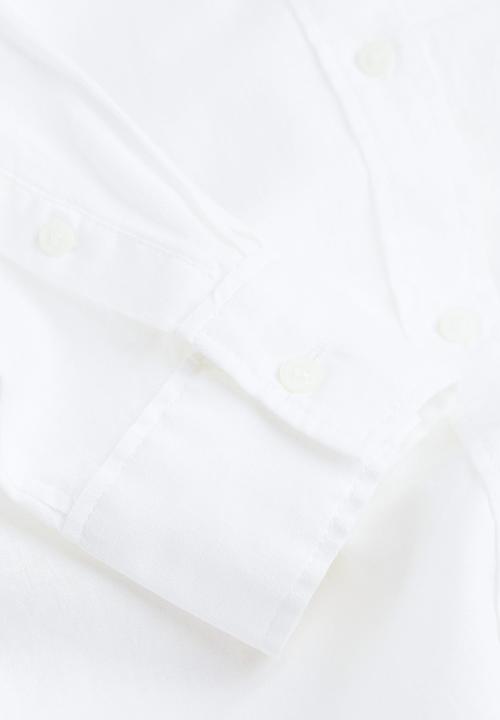 H&M - Linen-blend shirt - white