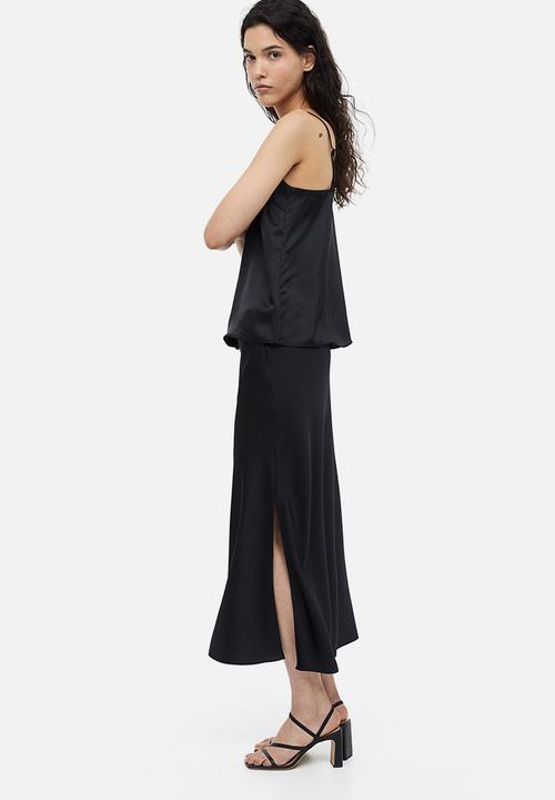 H&M - Lace-detail cami top - black