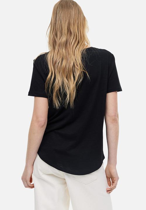 H&M - Modal-blend t-shirt - black