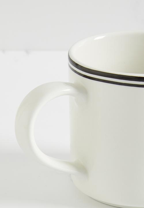 H&M - Porcelain milk jug - white & black