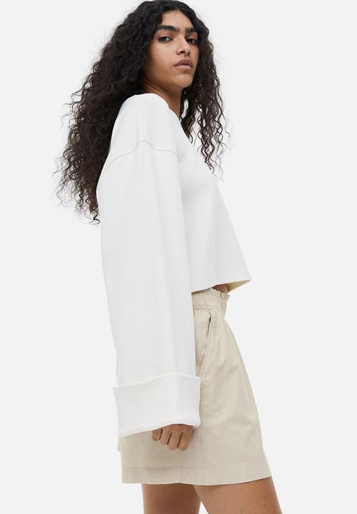 H&M - Linen shorts - light beige