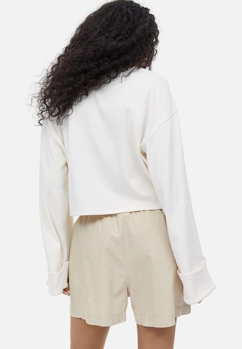 H&M - Linen shorts - light beige