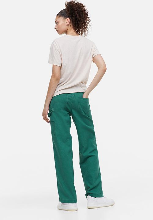 H&M - Twill cargo trousers - green