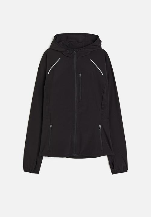 H&M - Drymove™ hooded running jacket - black