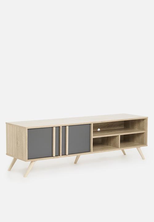 Sixth Floor - Cara tv unit / coffee table - grey
