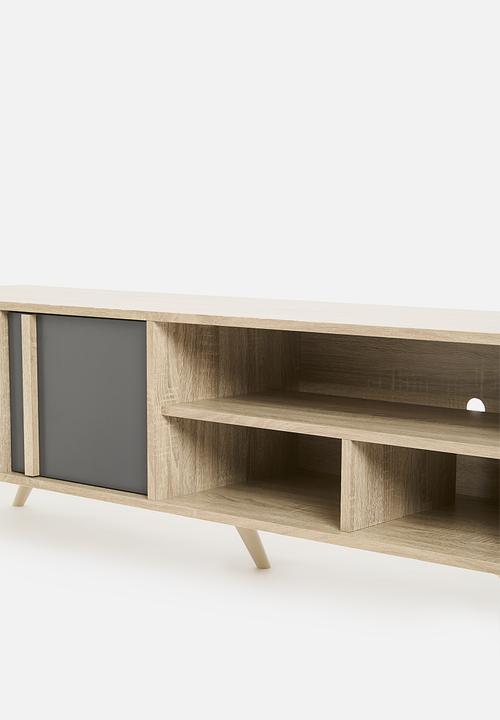 Sixth Floor - Cara tv unit / coffee table - grey