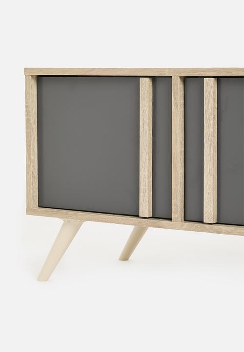 Sixth Floor - Cara tv unit / coffee table - grey