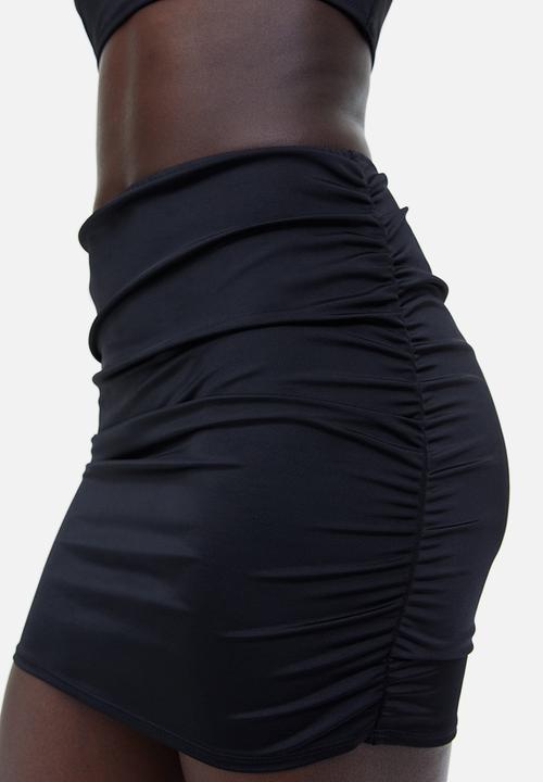 H&M - Gathered swim skirt - black