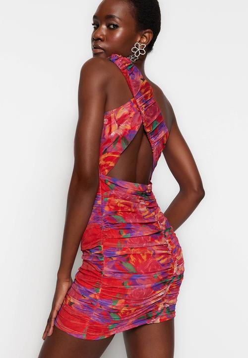 Trendyol - One shoulder bodycon dress - multi
