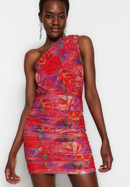 Trendyol - One shoulder bodycon dress - multi
