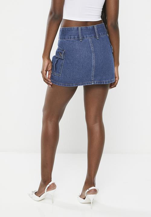dailyfriday - Denim mini skirt - mid blue