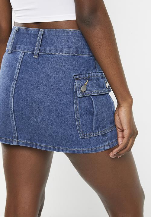 dailyfriday - Denim mini skirt - mid blue