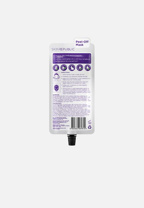 Skin Republic - Charcoal Peel-Off Face Mask (3 Masks)