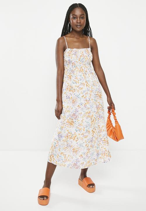 HAILYS - Strappy maxi dress - off white flower
