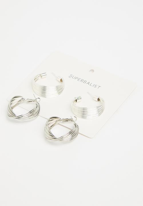 Superbalist - Sidney earring pack - silver