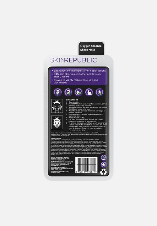 Skin Republic - Bubble Purifying + Charcoal Face Mask