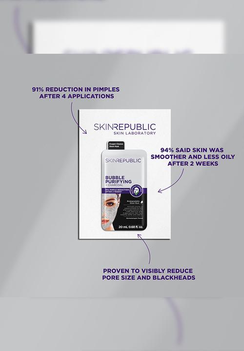 Skin Republic - Bubble Purifying + Charcoal Face Mask