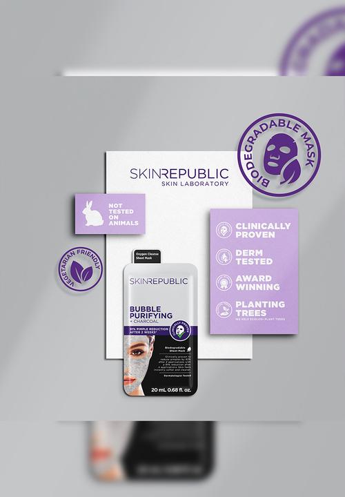 Skin Republic - Bubble Purifying + Charcoal Face Mask