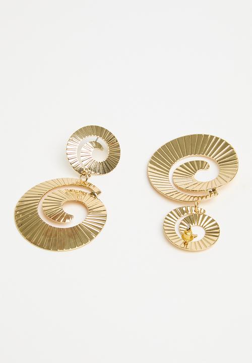 Superbalist - Spiral stud earrings - gold