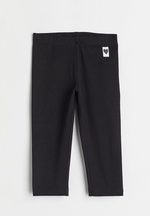 H&M - 3/4-length leggings - black