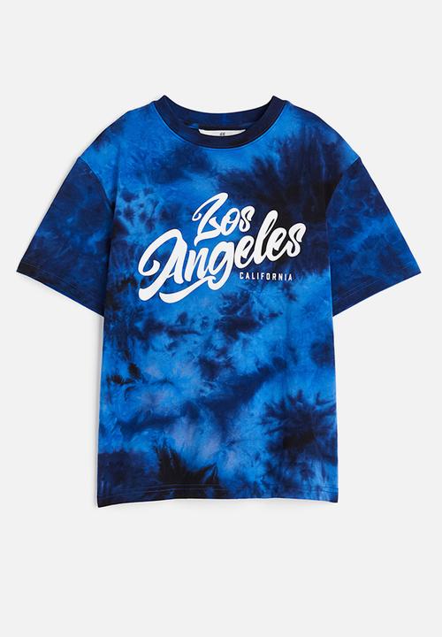 H&M - Printed jersey T-shirt - bright blue