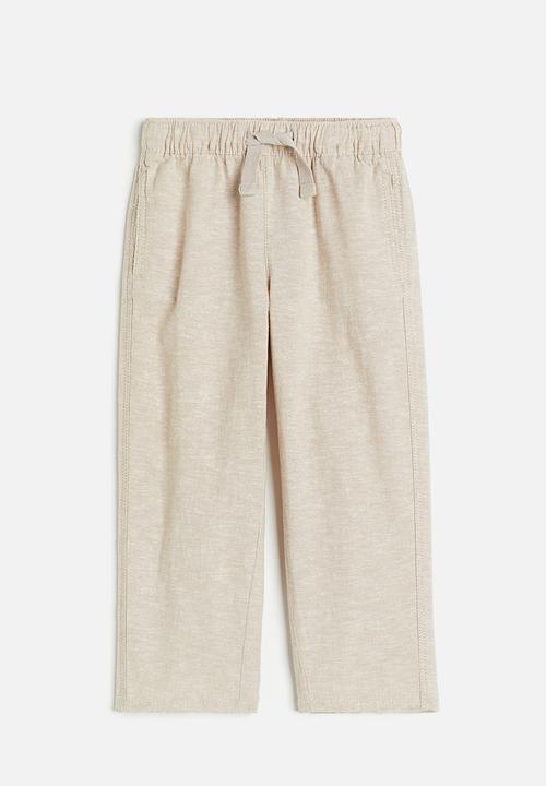 H&M - Loose fit joggers - light beige