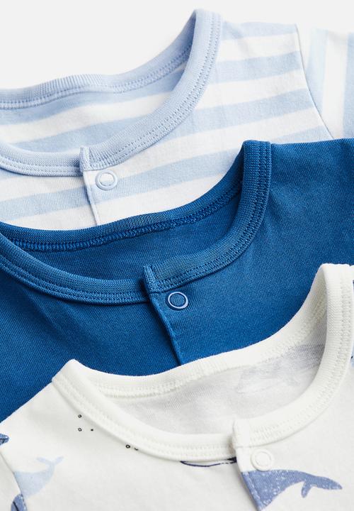 H&M - 3-pack cotton pyjamas - blue