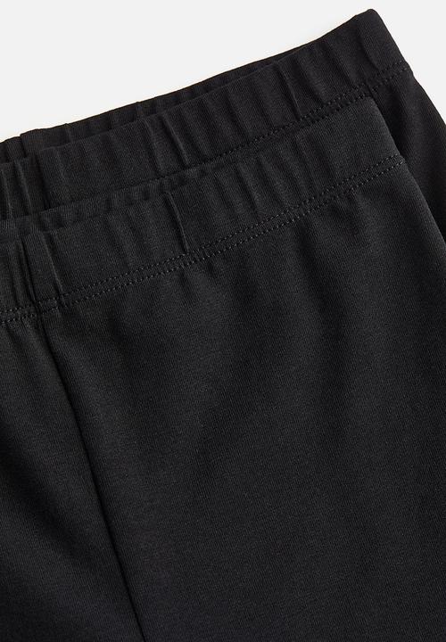 H&M - 2-pack 3/4-length leggings - black