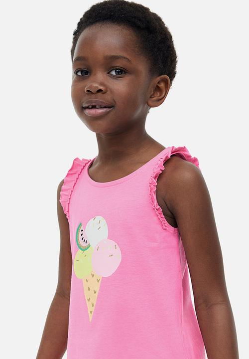 H&M - Frill-trimmed vest top - pink