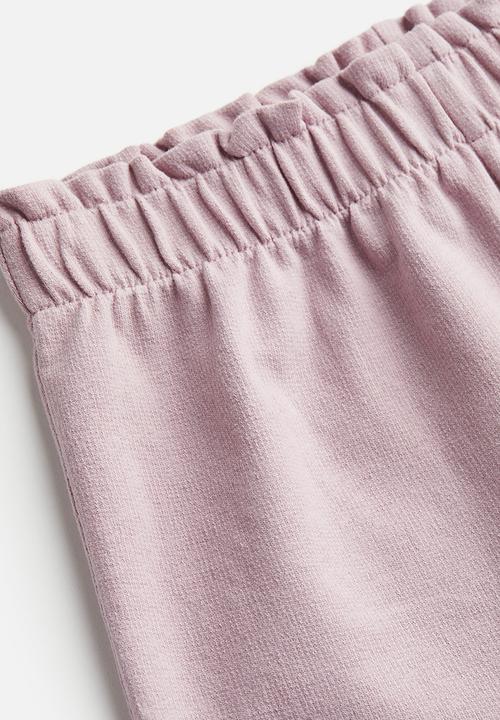 H&M - Paper bag sweatshorts - purple