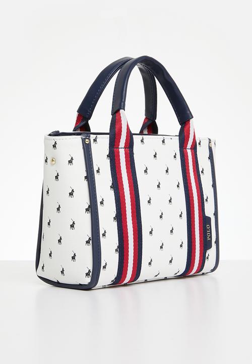 POLO - Small shopper crossbody - navy & red