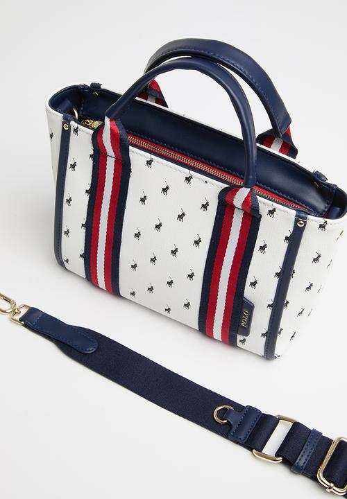 POLO - Small shopper crossbody - navy & red
