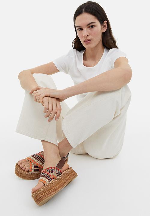 H&M - Platform espadrilles - brown patterned