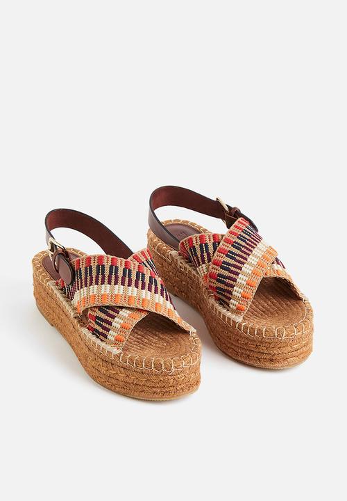 H&M - Platform espadrilles - brown patterned