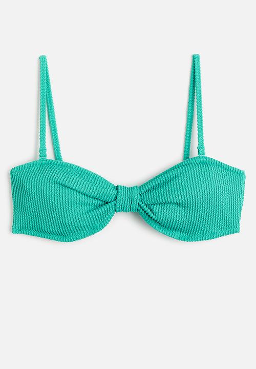 H&M - Bandeau bikini top - bright green